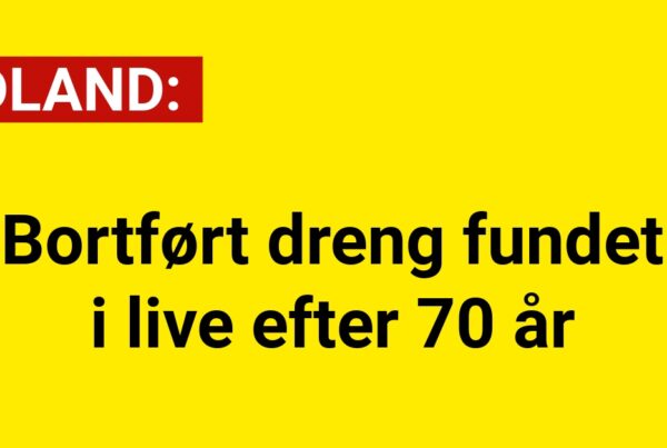 Bortført dreng fundet i live efter 70 år