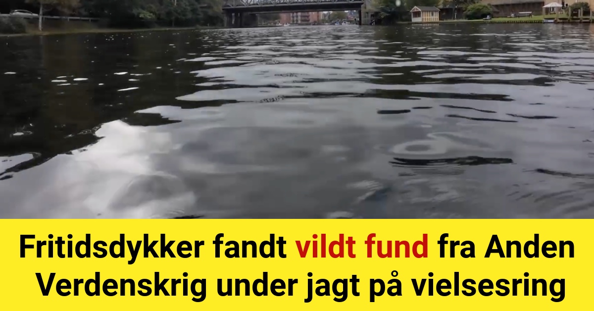 Fritidsdykker fandt vildt fund fra Anden Verdenskrig under jagt på vielsesring