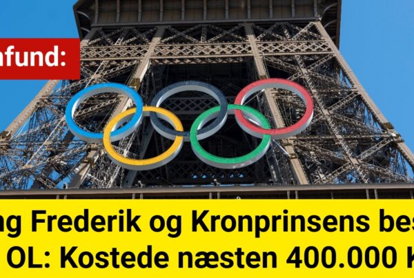 Kong Frederik og Kronprinsens besøg til OL: Kostede næsten 400.000 Kr.