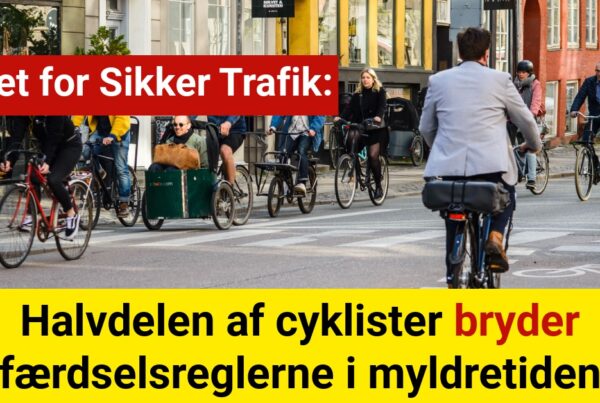 Halvdelen af cyklister bryder færdselsreglerne i myldretiden