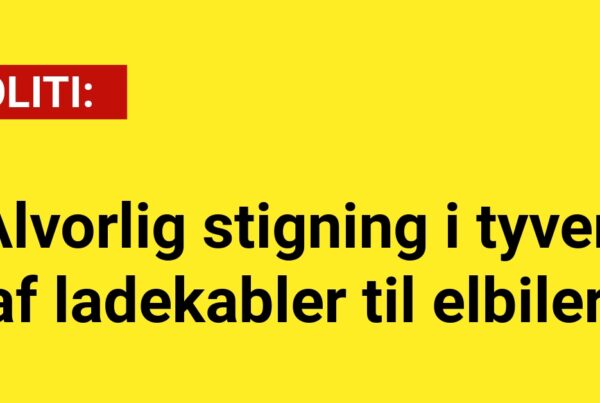 Alvorlig stigning i tyveri af ladekabler til elbiler