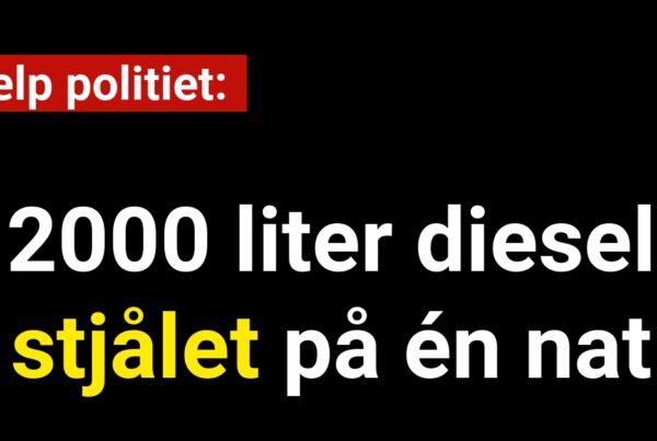 Hjælp politiet: 2000 liter diesel stjålet på én nat