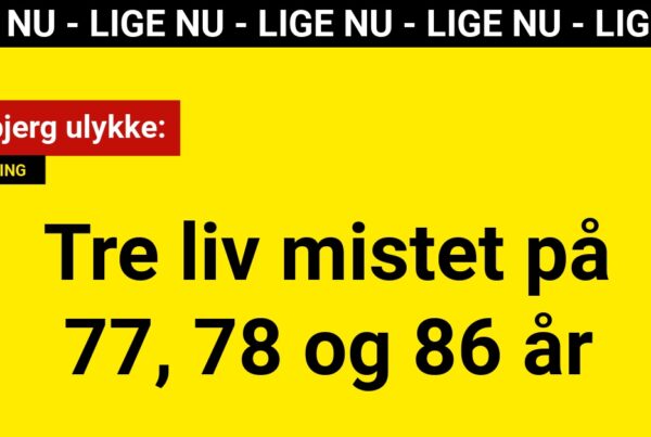 Tranbjerg ulykke: Tre ældre liv mistet i alderen 77, 78 og 86 år