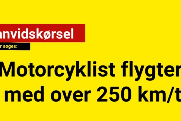 Motorcyklist flygter med over 250 km/t: Vidner søges