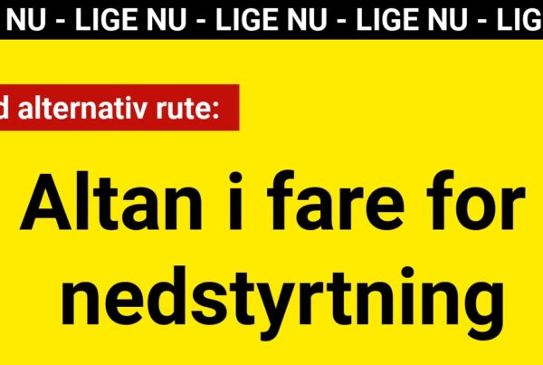 LIGE NU: Altan i fare for nedstyrtning - Find alternativ rute