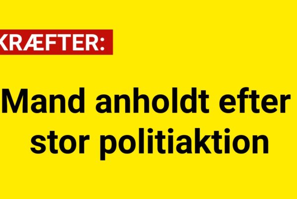 Mand anholdt efter stor politiaktion