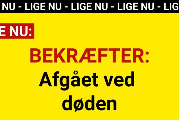 BEKRÆFTER: Afgået ved døden