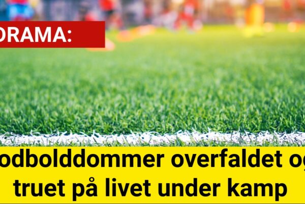 DRAMA: Fodbolddommer overfaldet og truet på livet under kamp