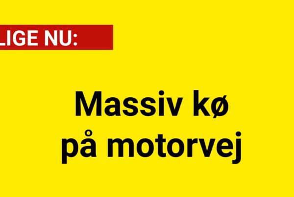 LIGE NU: Massiv kø på motorvej