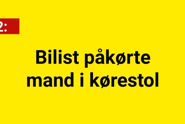 Bilist påkørte mand i kørestol