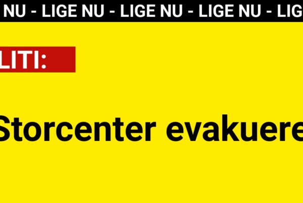 Storcenter evakueret