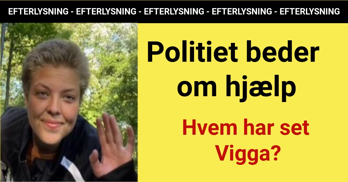 Politiet er bekymret: Hvem har set Vigga?