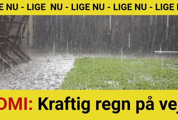 DMI: Kraftig regn på vej