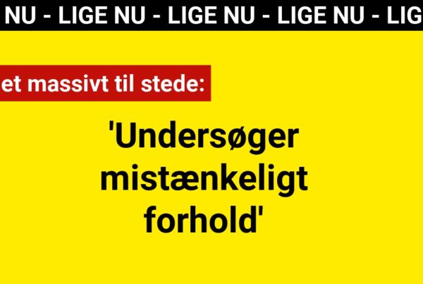 Politiet massivt til stede: 'Undersøger mistænkeligt forhold'