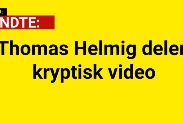 Thomas Helmig deler kryptisk video