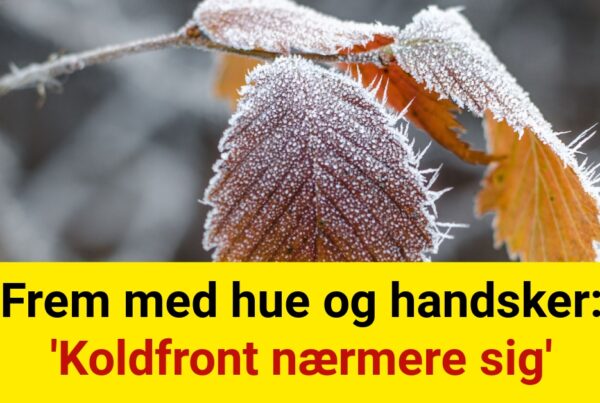 Frem med hue og handsker: 'Koldfront nærmere sig'