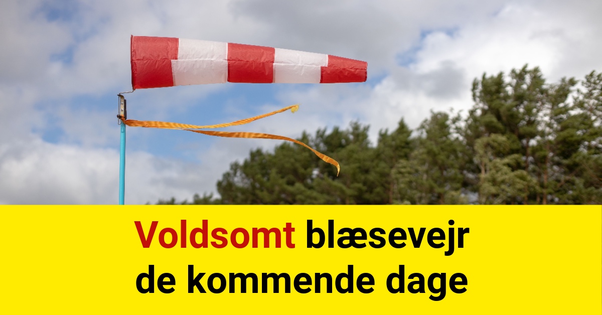 Voldsomt blæsevejr de kommende dage