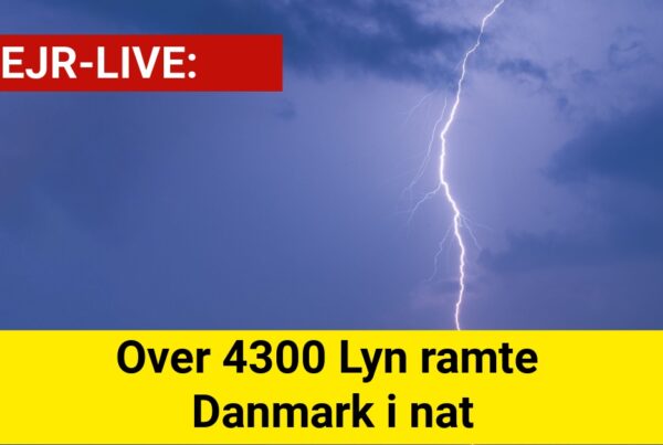 Over 4300 Lyn ramte Danmark i nat