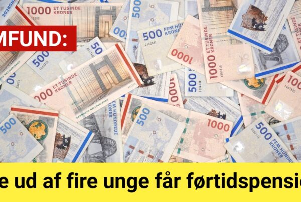 Tre ud af fire unge får førtidspension