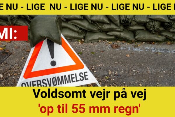 DMI: Voldsomt vejr på vej - op til 55 mm regn