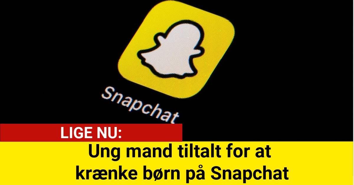 Ung mand tiltalt for at krænke børn på Snapchat