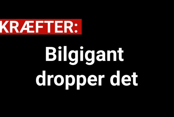 LIGE NU: BilgigaLIGE NU: Bilgigant dropper detnt dropper det