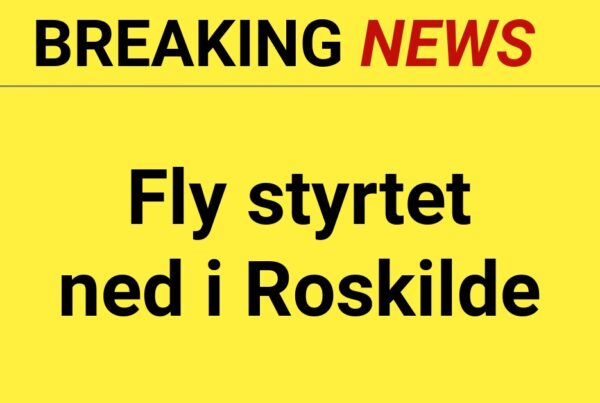BREAKING: Fly styrtet ned i Roskilde