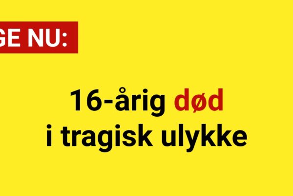 16-årig død i tragisk ulykke