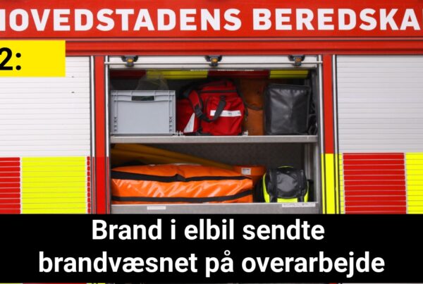 Brand i elbil sendte brandvæsnet på overarbejde