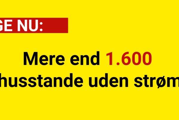 Mere end 1.600 husstande uden strøm