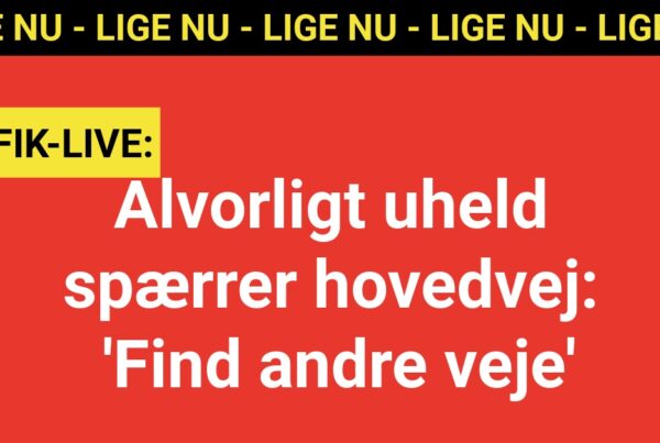 Alvorligt uheld spærrer hovedvej: 'Find andre veje'