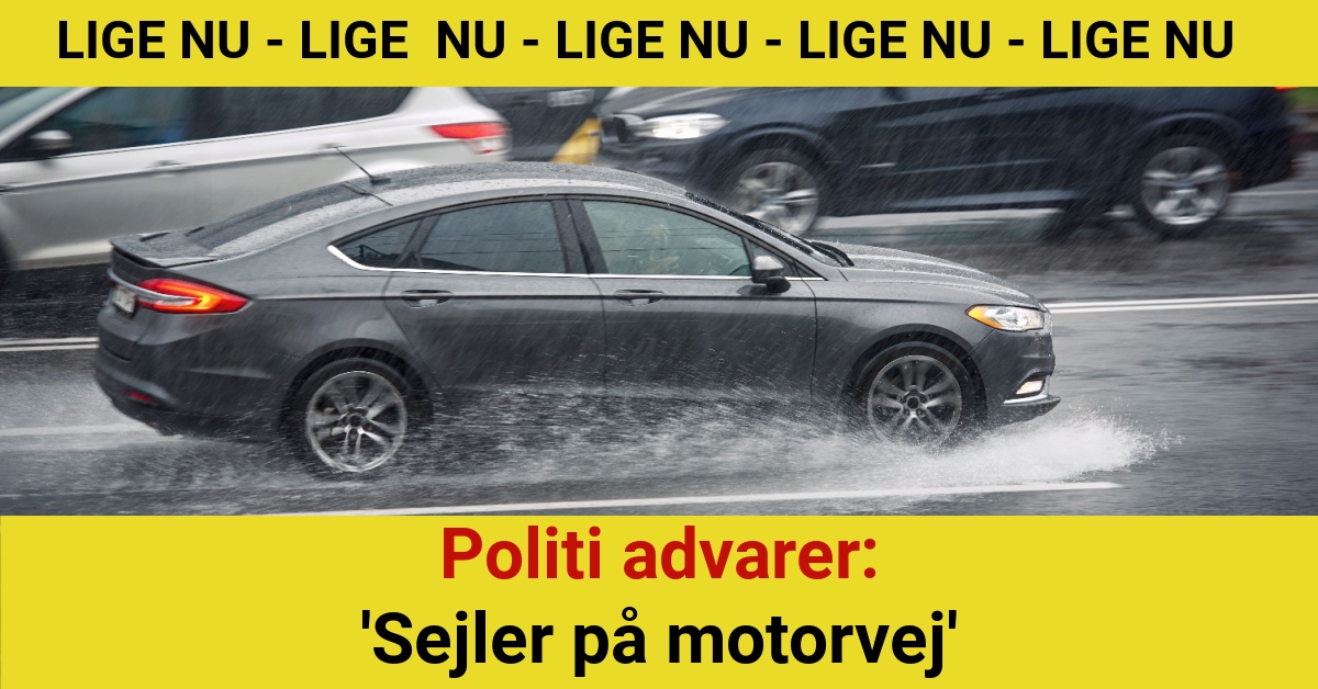 Politi advarer: 'Sejler på motorvej'