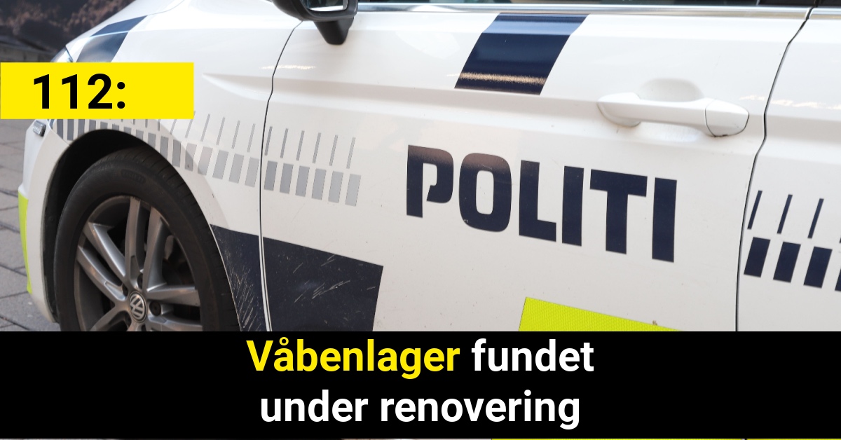 Våbenlager fundet under renovering