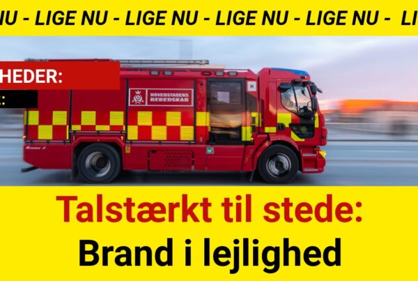 Talstærkt til stede: Brand i lejlighedTalstærkt til stede: Brand i lejlighed