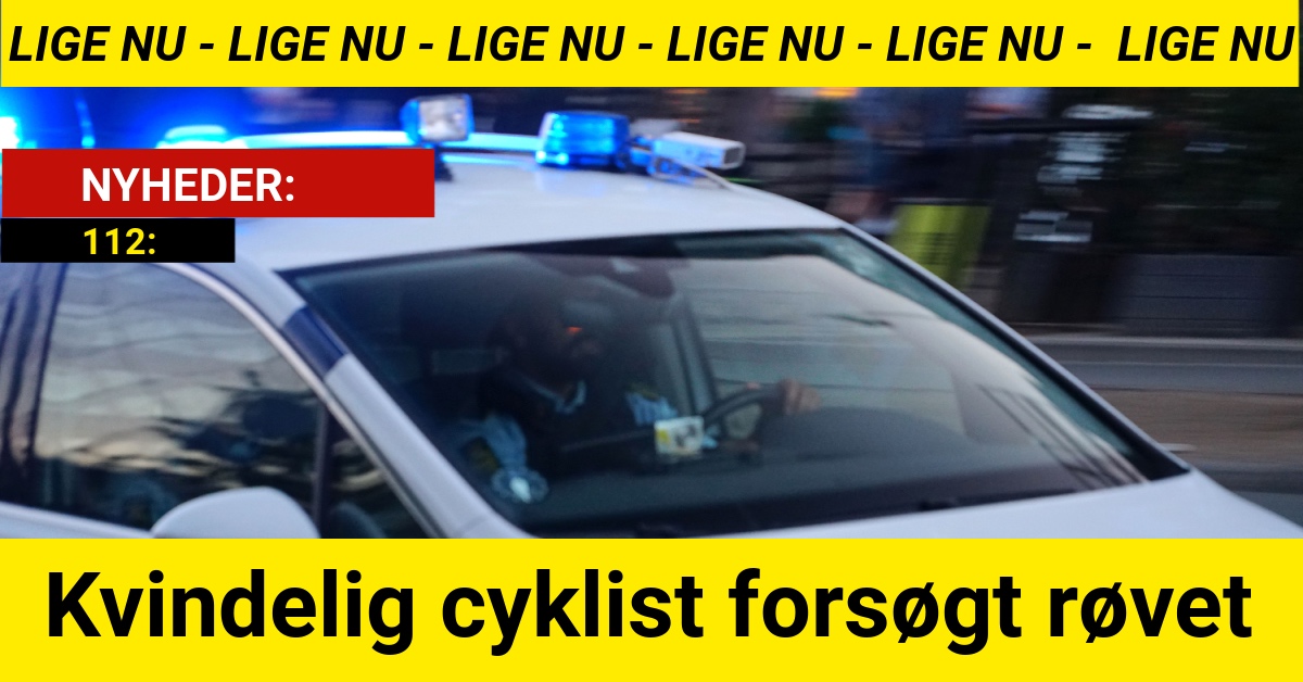 Kvindelig cyklist forsøgt røvet