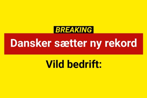 BREAKING: Dansker sætter ny rekord