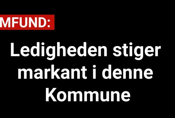 Ledigheden stiger markant i denne Kommune