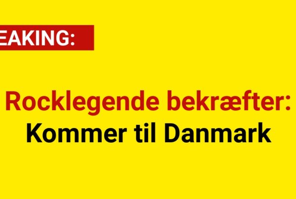 Rocklegende bekræfter: Kommer til Danmark