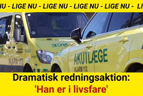 Dramatisk redningsaktion: 'Han er i livsfare'