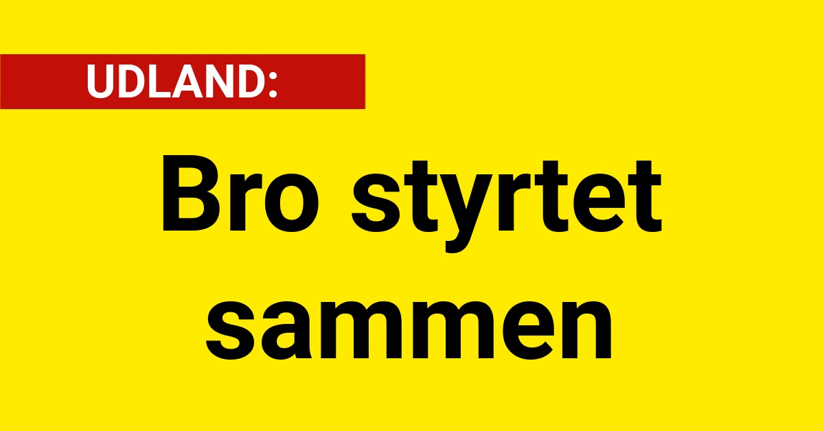 Bro styrtet sammen