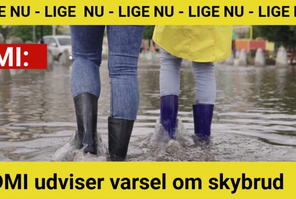 DMI udviser varsel om skybrud