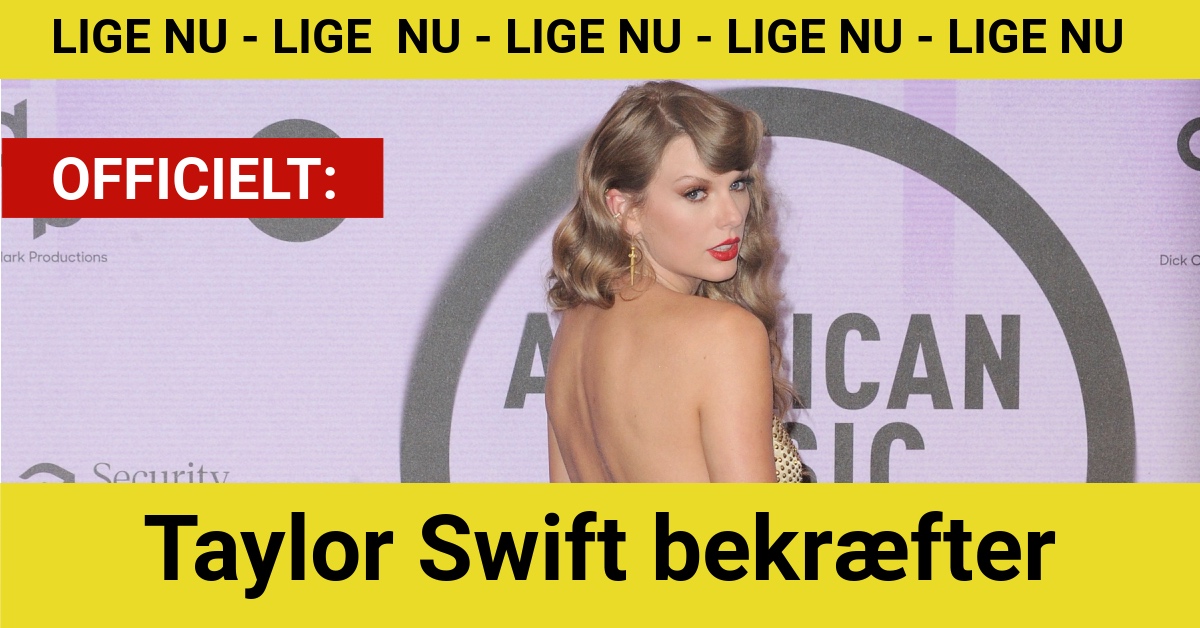 Taylor Swift bekræfter