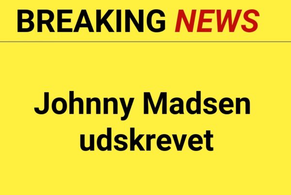 BREAKING: Johnny Madsen udskrevet