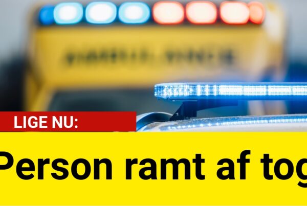 Person ramt af tog