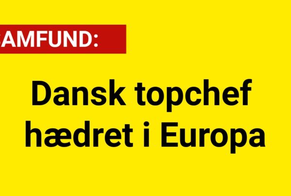 Dansk topchef hædret i Europa