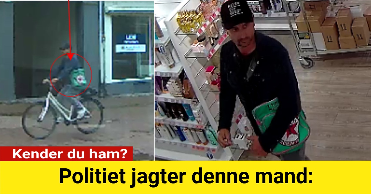 Politiet jagter denne mand: Kender du ham?