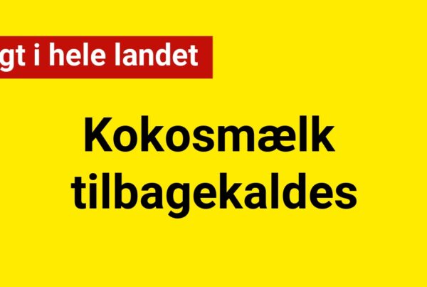 Kokosmælk tilbagekaldes: Solgt i hele landet