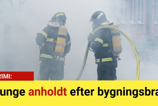 To unge anholdt efter bygningsbrand