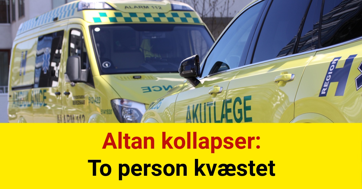 Altan kollapser: To person kvæstet