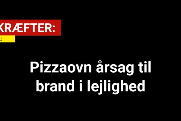 Pizzaovn årsag til brand i lejlighed
